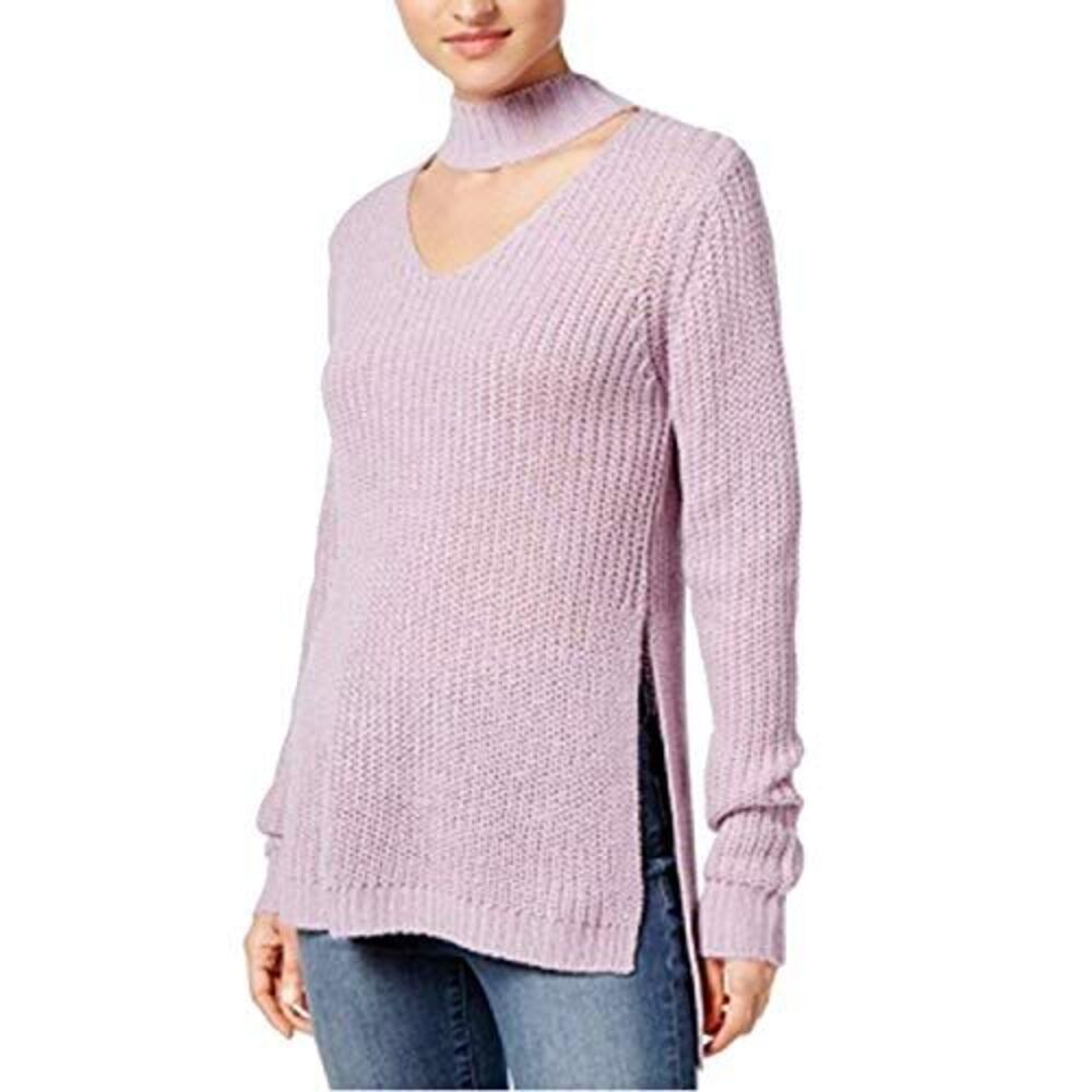 Planet Gold Juniors Cutout Turtleneck Sweater